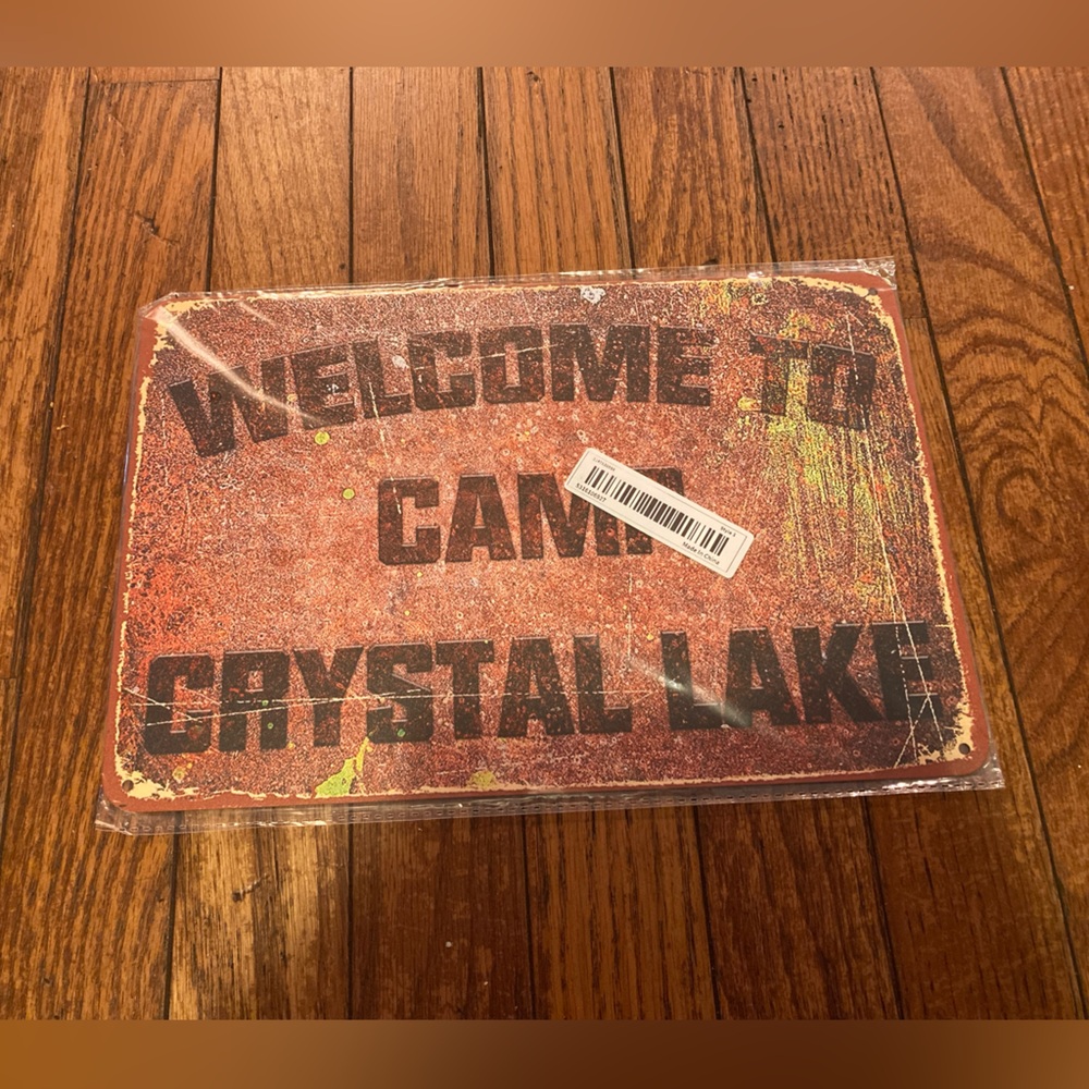 Jason voorhees metal sign